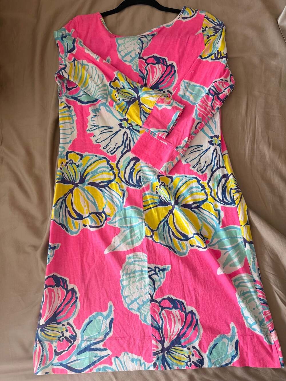 Lilly Pulitzer Marlowe Pima Cotton T-Shirt Dress in Swept by the Tides Print